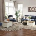 Farmhouse Large Square Coffee Table with Storage