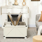 Farmhouse Large Square Coffee Table with Storage