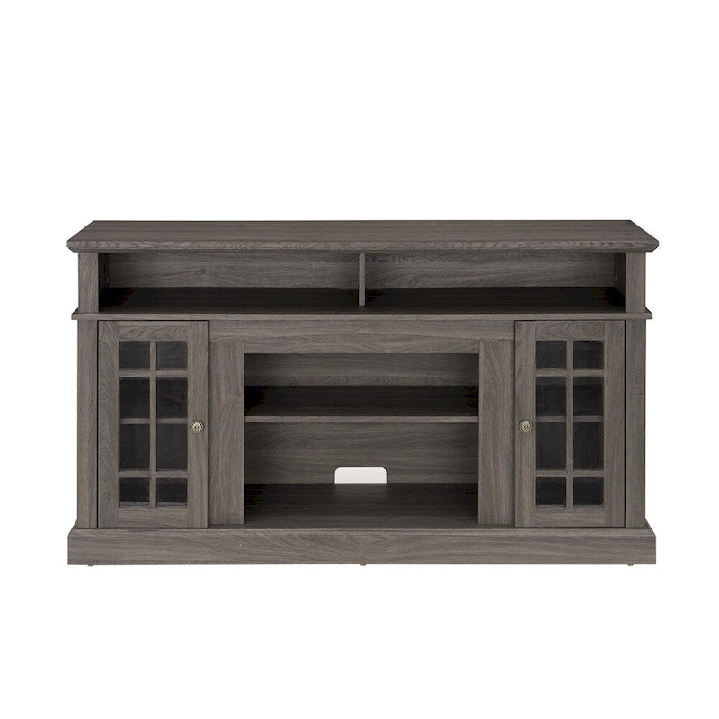 58 Wood TV Stand with Storage Space and Cable Management Cutouts