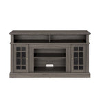 58 Wood TV Stand with Storage Space and Cable Management Cutouts