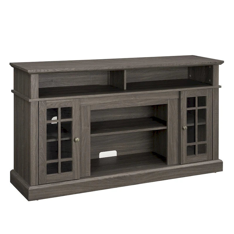 58 Wood TV Stand with Storage Space and Cable Management Cutouts