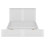 Nestfair Full Size Murphy Bed Wall Bed with drawer and a set of Sockets & USB Ports