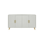 Accent Four Door Wood with Adjustable Shelves Storage Cabinet