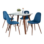 Carson Carrington Sala Stone 5-Piece Square Dining Set