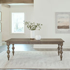 Americana Farmhouse Dusty Taupe Rectangular Leg Table