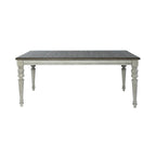 Cottage Lane Antique White with Weathered Gray Rectangular Leg Table