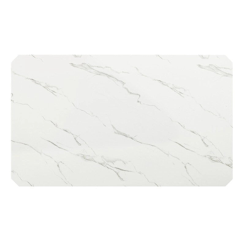 Best Quality Furniture Faux Marble Dining Table - White Faux Marble - Table Only
