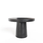Modrest Desoto Modern Black Concrete Round Dining Table
