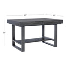 Wilson Grey Wooden Counter Height Dining Table with Storage