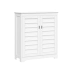 RiverRidge Brookfield Two-Door Floor Bathroom and Laundry Storage Cabinet and Organizer with Adjustable Shelves - White