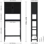 BathroomStorage Cabinet - 10.63D x 25.4W x 68.9H