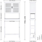 BathroomStorage Cabinet - 10.63D x 25.4W x 68.9H