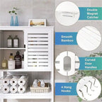 BathroomStorage Cabinet - 10.63D x 25.4W x 68.9H