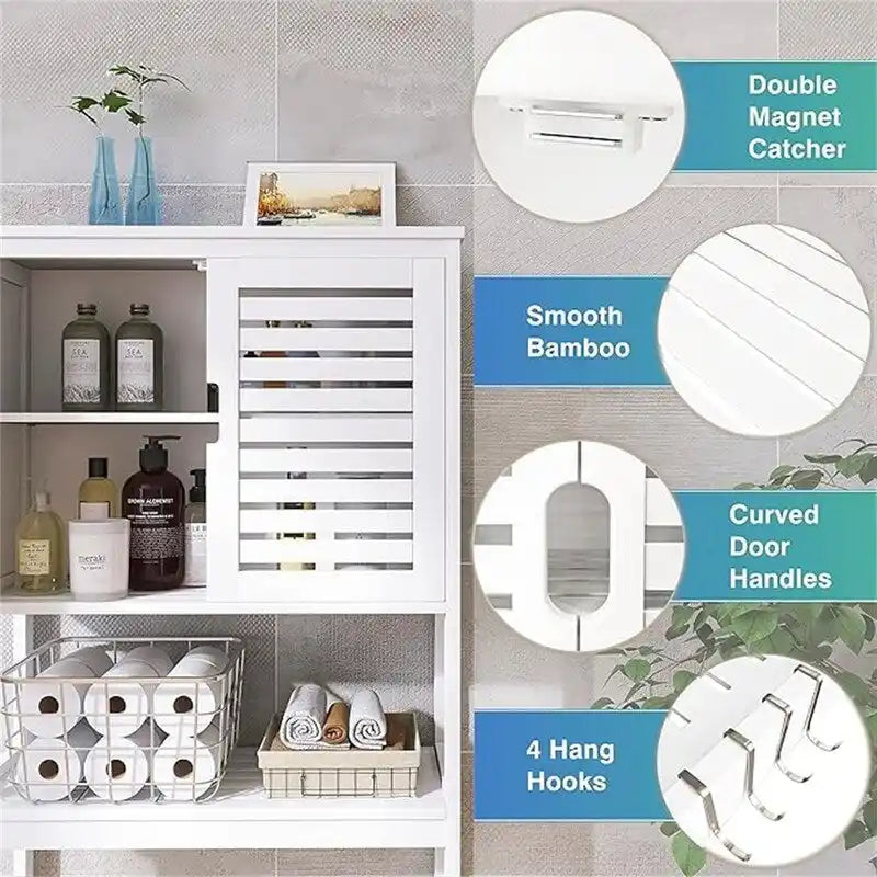 BathroomStorage Cabinet - 10.63D x 25.4W x 68.9H
