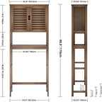 BathroomStorage Cabinet - 10.63D x 25.4W x 68.9H