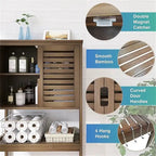BathroomStorage Cabinet - 10.63D x 25.4W x 68.9H