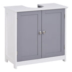 Pedestal Sink Storage Cabinet, Vanity Cabinet,Under Sink Bathroom Cabinet with U-shape and Adjustable Internal Shelf