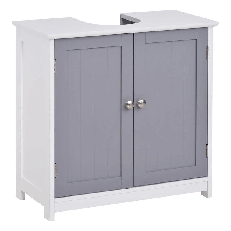 Pedestal Sink Storage Cabinet, Vanity Cabinet,Under Sink Bathroom Cabinet with U-shape and Adjustable Internal Shelf