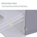 Pedestal Sink Storage Cabinet, Vanity Cabinet,Under Sink Bathroom Cabinet with U-shape and Adjustable Internal Shelf