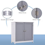 Pedestal Sink Storage Cabinet, Vanity Cabinet,Under Sink Bathroom Cabinet with U-shape and Adjustable Internal Shelf