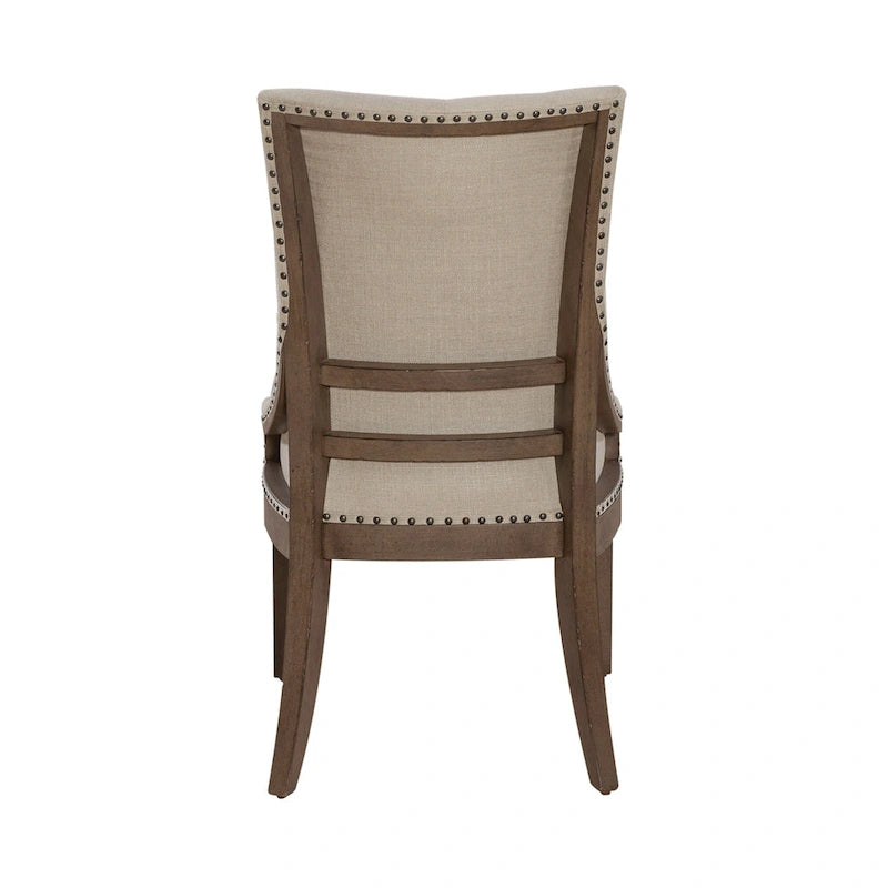 Americana Farmhouse Dusty Taupe Pedestal Table Set with Dining Chairs Options