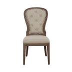 Americana Farmhouse Dusty Taupe Pedestal Table Set with Dining Chairs Options