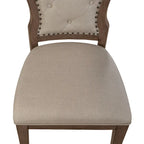 Americana Farmhouse Dusty Taupe Pedestal Table Set with Dining Chairs Options