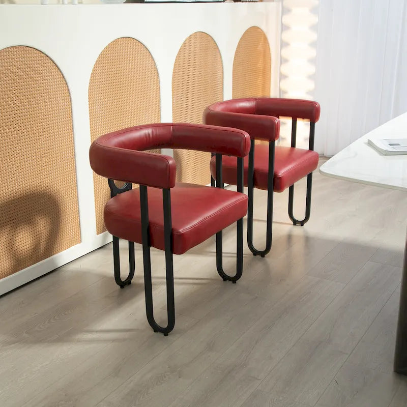 Contemporary Designed Upholstered Accent Chair set of 2