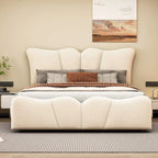 Full Size Upholstered Platform Bed Velvet Upholstered Bed