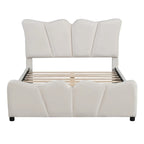 Full Size Upholstered Platform Bed Velvet Upholstered Bed