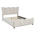 Full Size Upholstered Platform Bed Velvet Upholstered Bed