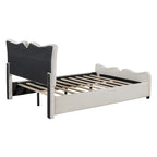Full Size Upholstered Platform Bed Velvet Upholstered Bed