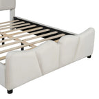 Full Size Upholstered Platform Bed Velvet Upholstered Bed