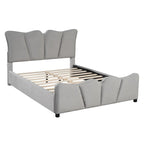 Full Size Upholstered Platform Bed Velvet Upholstered Bed