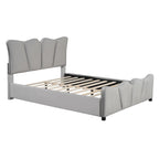 Full Size Upholstered Platform Bed Velvet Upholstered Bed