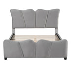 Full Size Upholstered Platform Bed Velvet Upholstered Bed